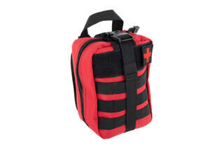 Primary Arms First Aid Pouch - Red features a medical patch and compact design